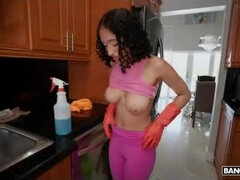 This beautiful maid love to get creampie