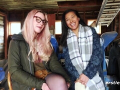 アナル, お尻, ブロンド, 巨乳な, ディルド, タトゥー, オッパイの, おもちゃ