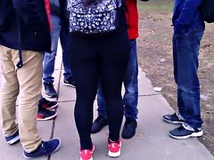 Fat Latin Teen Ass In Tights After School!!!!