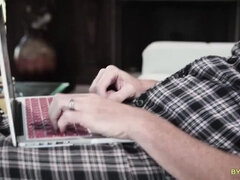 アメリカ人, デカパイ, 巨乳な, 家族, 旦那, 熟年, オマンコ, 三人