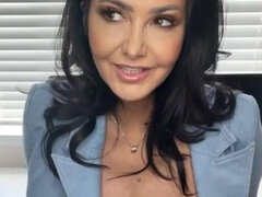 Ava Addams - amateur webcam masturbation with buxom brunette MILF