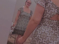 Amerikanisch, Britisch, Kleid, Selbstgemacht, Lingerie, Reif, Mutti, Nippel