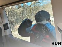 HUNT4K. We were caught by strangers during blowjob in public ft. Vicky Menage  Stanley Johnson: Porn