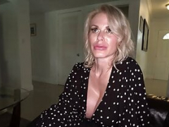 Big-breasted Blonde European Sexually available mom Caska Akashova Fucks Big Dick Step-Son