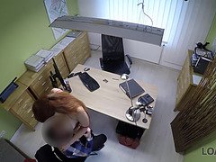 Blasen, Vollbusig, Tschechisch, Hd, Milf, Geld, Büro, Rotschopf