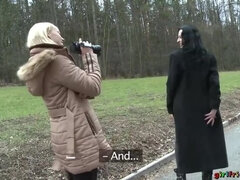 Fingern, Hd, Lesbisch, Im freien, Hintern versohlen