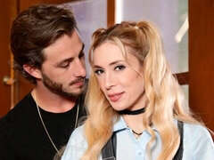 Cute-looking hottie Aiden Ashley nicely fucked by a massive penis