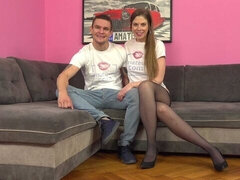 18, デカ尻, デカチン, フェラチオ, バック, 自然山雀, ティーン, オッパイの