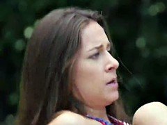 Alexa Grace and Cassidy Klein having outdoor lesbian action