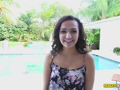 デカパイ, 茶髪の, 巨乳な, 自然山雀, アウトドア, 一人, いじめ, ティーン