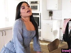 Grosser arsch, Blasen, Schwanz, Latina, Lingerie, Zierlich, Rau, Taboo