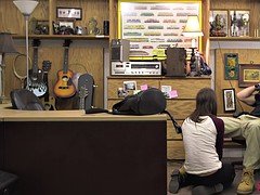 Brunette hottie screwed by pawn keeper