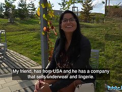 Gros cul, Grosse bite, Gros seins, Noire, Brunette brune, Tir de sperme, De plein air, Public