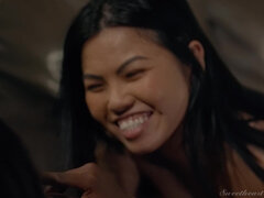 Asian teen Cindy Starfall interracial lesbian sex