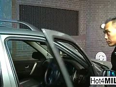 Blondine, Blasen, Spermaladung, Hd, Lingerie, Milf, Polizei, Strümpfe