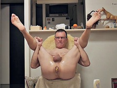 Amateur, Cumshot, Fetish, Foot fetish, Huge dildo, Insertion, Masturbation, Toys