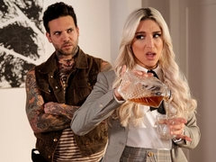 Стервы, Блондинки, Минет, Член, Собачьи, Пальцем, На кухне, Лизание