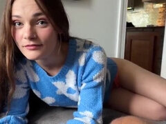 Amateur, Corrida, Corridas, Linda, Pequeña, Pov, Montar, Adolescente