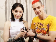 Большой член, Минет, Брюнетки, Собачьи, Гибкие, Натуральные сиськи, Короткая стрижка, Молоденькие