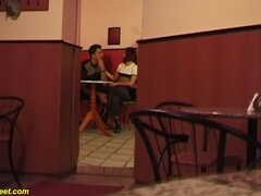 anal sex in a public coffee shop
