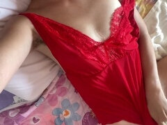 Freund, Braunhaarige, Behaart, Selbstgemacht, Lingerie, Dürr, Erotischer film, Titten