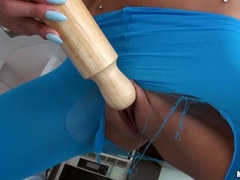 Amateur, Cul, Brunette brune, Masturbation, Seins naturels, Solo, Tatouage, Nénés
