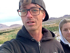 Enthousiasteling, Grote lul, Stel, Buiten, Pornster, Openbaar