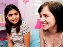 Минет, Брюнетки, Сперма во рту, Семяизвержение, Член, Ласковые ручки, Стриптизерша, Молоденькие