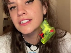 Braunhaarige, Vollbusig, Frau, Natürlich, Orgasmus, Muschi, Solo, Vibrator