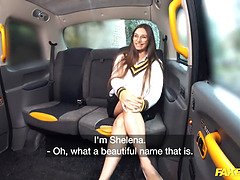 Shelena teen gets her perfect body bouncing in reverse cowgirl with Jonny Oblong