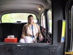 Nurse in Sexy Lingerie has Car Sex