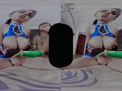 Jade and Kitana join forces in an erotic battle in MORTAL KOMBAT by pleasuring you