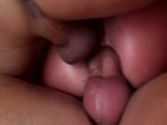 アナル, デカチン, ブロンド, 茶髪の, ダブル開発, グループ, 裸, オマンコ