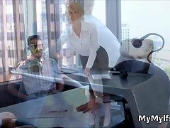 美人, ブロンド, 巨乳な, エロ熟女, 母, オマンコ, 現実, 義母