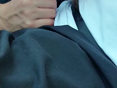 Blowjob, Brunette, Car, Cumshot, Hardcore, Outdoor, Public, Teen