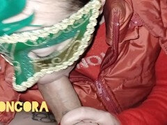 My Peruvian girlfriend Aroncora loves to deep throat and drink cum