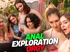 Seductive beauty's anal play dirt
