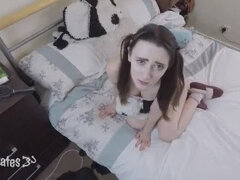 Step Dad Catches Petite Step Daughter Masturbating and Pounds Her Tight Ass While Mom's Away