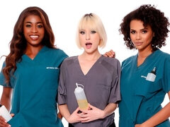 Ébano, Interracial, Besar, Coño, Afeitado, Adolescente, Trio, Juguetes