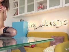 GERMAN SCOUT - COLLEGE TEEN GIORGIA TALK TO EXTREM FUCK AT PICK UP CASTING - Hardcore