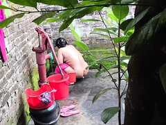 Desi Aunty Takes Bath After I Fuck Her Tight Pussy Doggy Style - SAFI TV