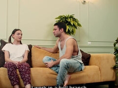 Bruinharig, Dichtbij, Hd, Likken, Meesteres, Russisch, Secretaresse, Kousen