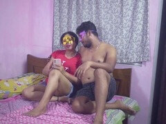 18, 自家製, インド人, 母, 乳首, ストッキング, 拘束, パイ刷り