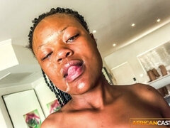 Africano, Negro, Mamada, Semen en la boca, Ébano, Corridas faciales, Hd, Pov
