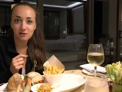 Leie, Grosse titten, Schwarz, Braunhaarige, Fussjob, Hd, Pov, Dusche