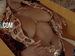 Huge natural tits Ebony playboy model