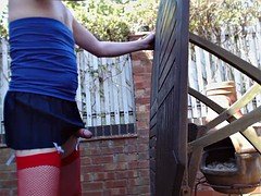 Leie, Masturbation, Im freien