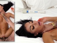 Aus dem arsch in den mund, Hinter den kulissen, Grosser arsch, Blasen, Spermaladung, Handjob, Milf, Spielzeuge