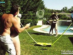 Watch Damaris X and Antonia Sainz get wild in a steamy outdoor sexcapade