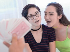 Blowjob, Brunette, Doggystyle, Glasses, Hardcore, Orgy, Rough, Teen